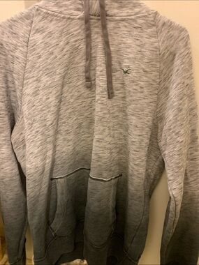 Hollister Men’s Medium Heather Gray Pullover Hoodie with Kangaroo Pocket